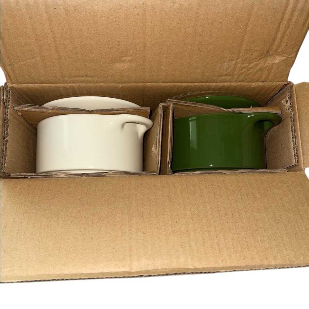 Brocc Your Body Mini Round Ceramic Cocotte Set of 2 NIB - Picture 7 of 14